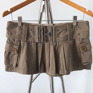Hollister Brown Cargo Skirt